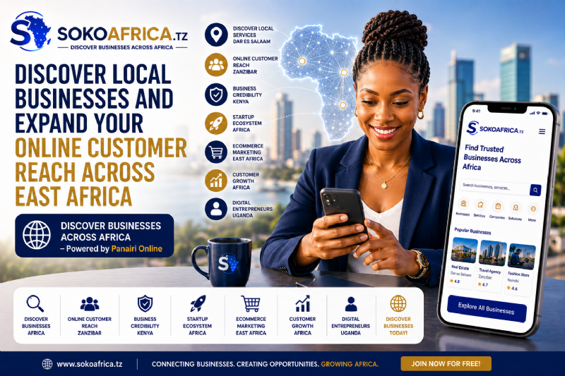Discover Local Businesses and Expand Your Online Customer Reach Across East Africa, Discover Businesses Across Africa – Powered by Panairi Online